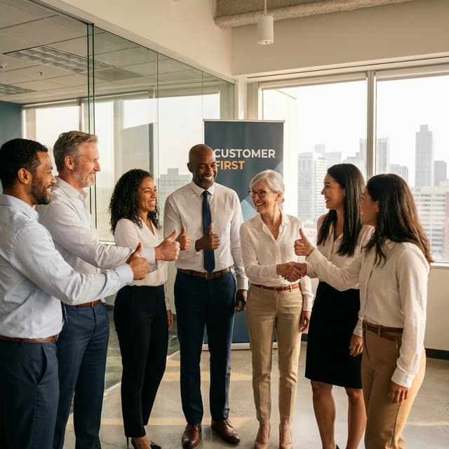 고객 만족 하트 아이콘